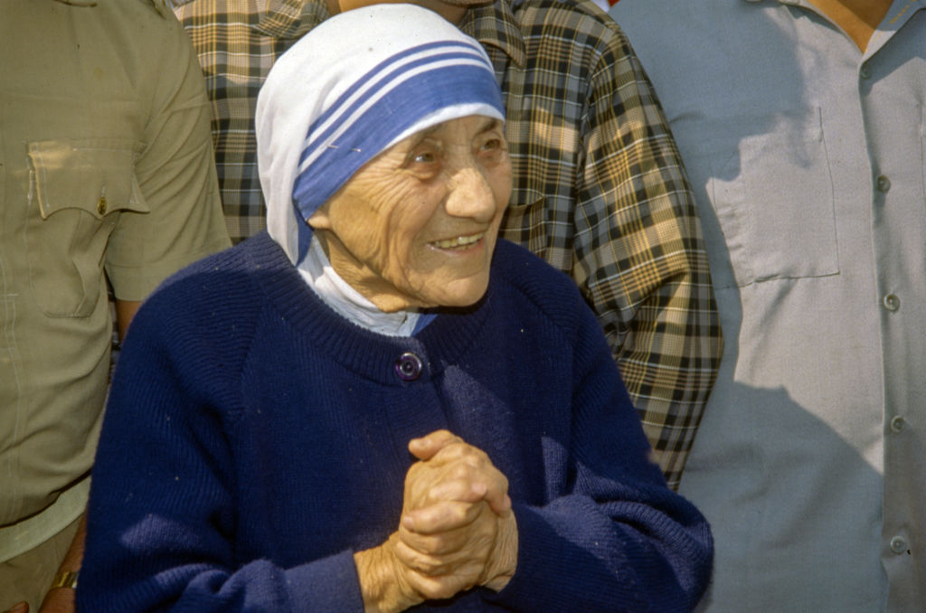 Mère Teresa à Calcutta en 1993